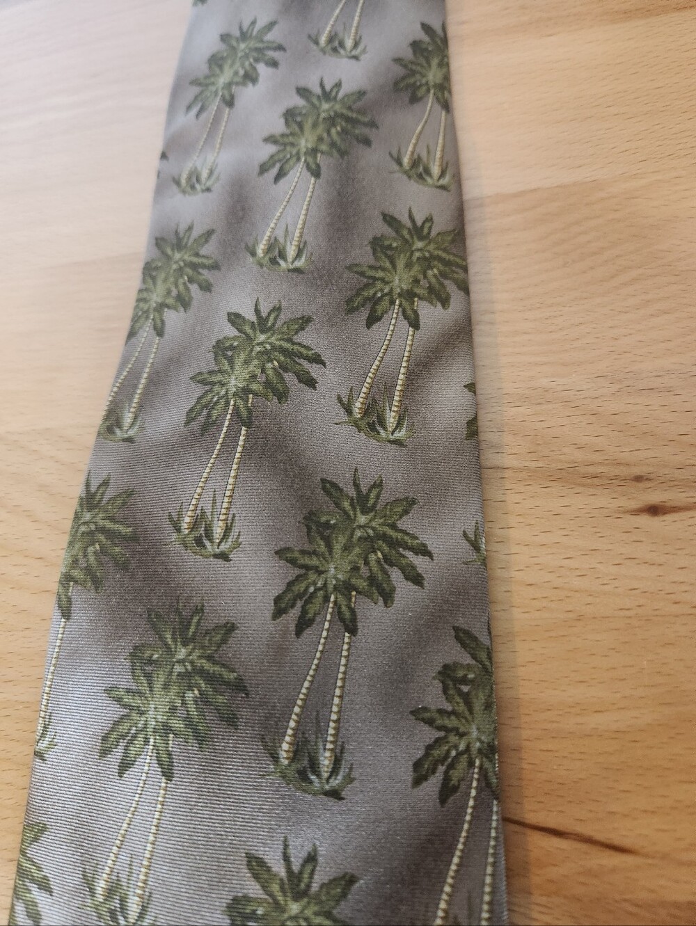 Wild Ties Palm Tree Novelty Silk Tie Extra Long Tropical Coastal Resort